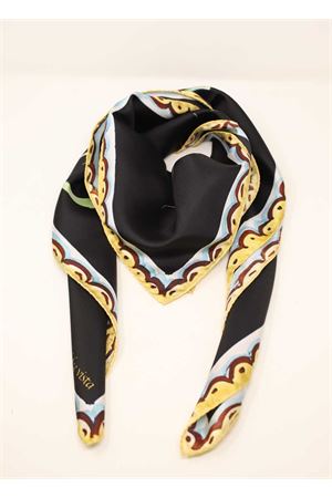 Foulard elegante a fiori La Dolce vista | FOULARDFIORIGRNERO